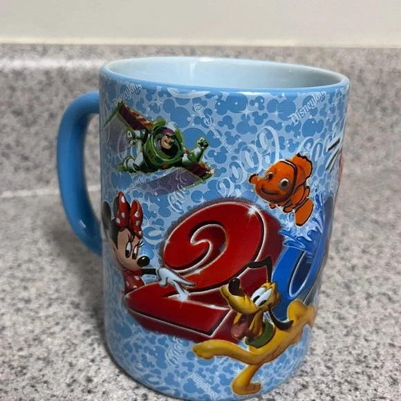Disney Blue Mug with Iconic Disney Characters & Castle Logo - Picture 5 of 12